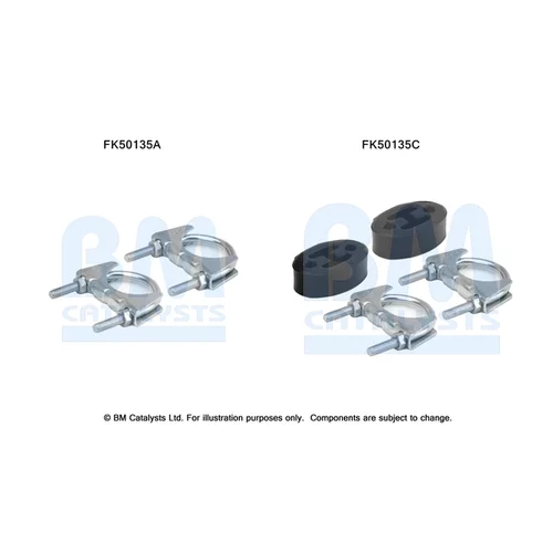 Montážna sada pre výfukovú trubku FK50135 (BM CATALYSTS)