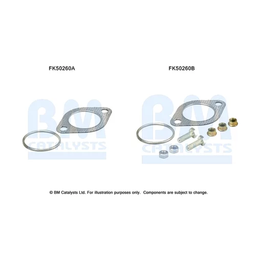 Montážna sada pre výfukovú trubku FK50260 (BM CATALYSTS)