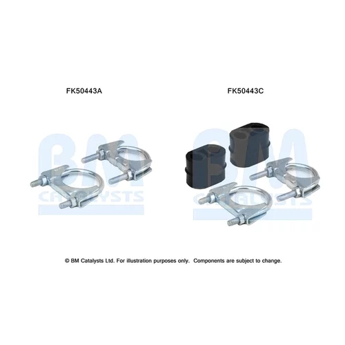 Montážna sada pre výfukovú trubku FK50443 (BM CATALYSTS)