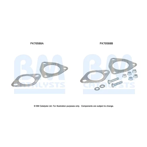 Montážna sada pre výfukovú trubku FK70588 (BM CATALYSTS)