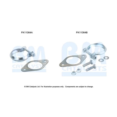 Filter pevných častíc - montážna sada FK11364 (BM CATALYSTS)