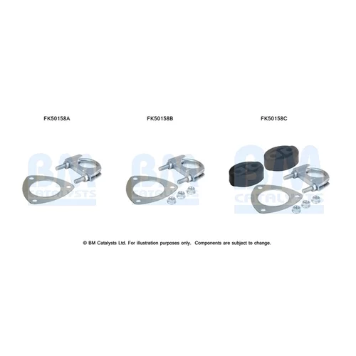 Montážna sada pre výfukovú trubku FK50158 (BM CATALYSTS)