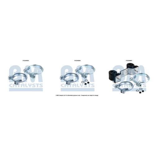 Montážna sada pre výfukovú trubku FK50489 (BM CATALYSTS)