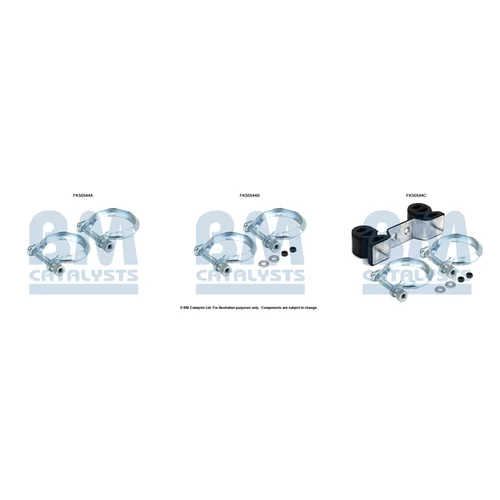 Montážna sada pre výfukovú trubku FK50544 (BM CATALYSTS)