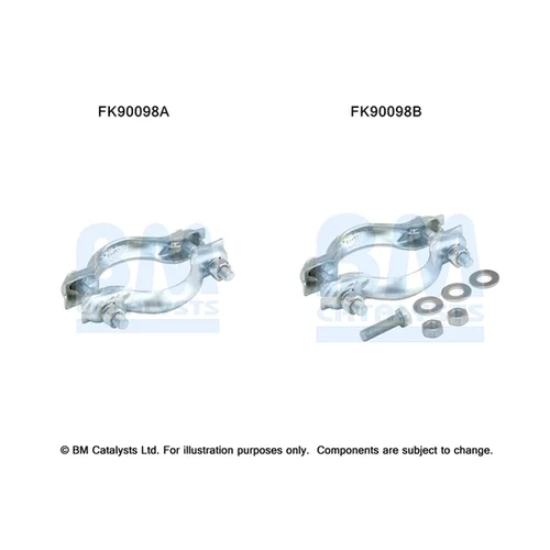 Katalyzátor - montážna sada FK90098 (BM CATALYSTS)