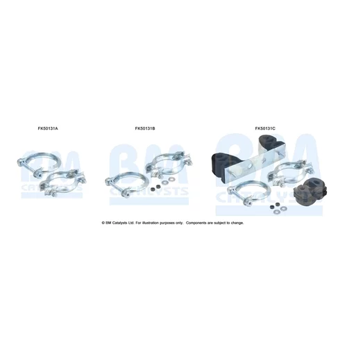 Montážna sada pre výfukovú trubku FK50131 (BM CATALYSTS)