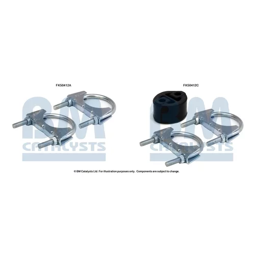 Montážna sada pre výfukovú trubku FK50412 (BM CATALYSTS)