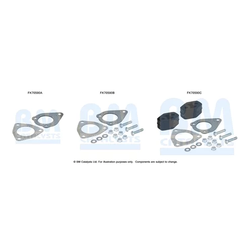 Montážna sada pre výfukovú trubku FK70590 (BM CATALYSTS)