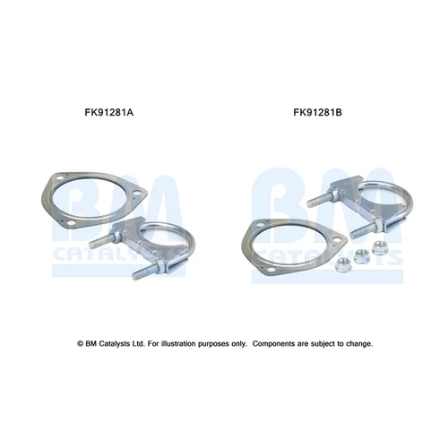 Katalyzátor - montážna sada FK91281 (BM CATALYSTS)