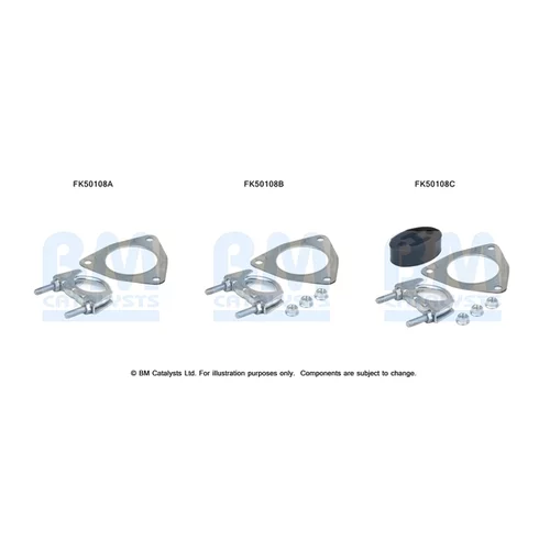 Montážna sada pre výfukovú trubku FK50108 (BM CATALYSTS)