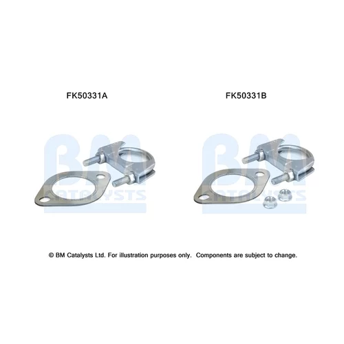 Montážna sada pre výfukovú trubku FK50331 (BM CATALYSTS)