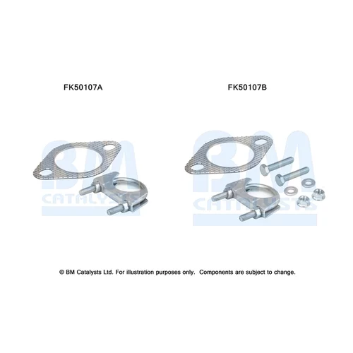 Montážna sada pre výfukovú trubku FK50107 (BM CATALYSTS)