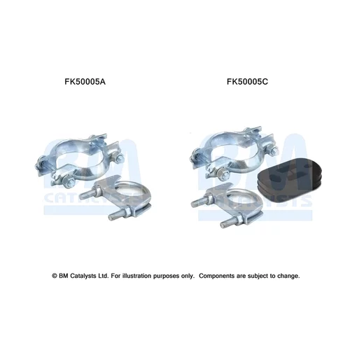 Montážna sada pre výfukovú trubku FK50005 (BM CATALYSTS)