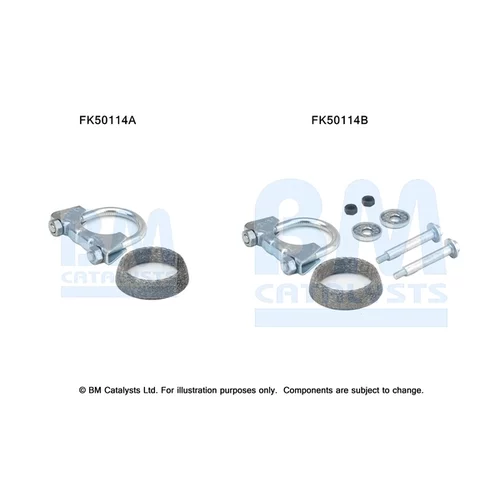 Montážna sada pre výfukovú trubku FK50114 (BM CATALYSTS)