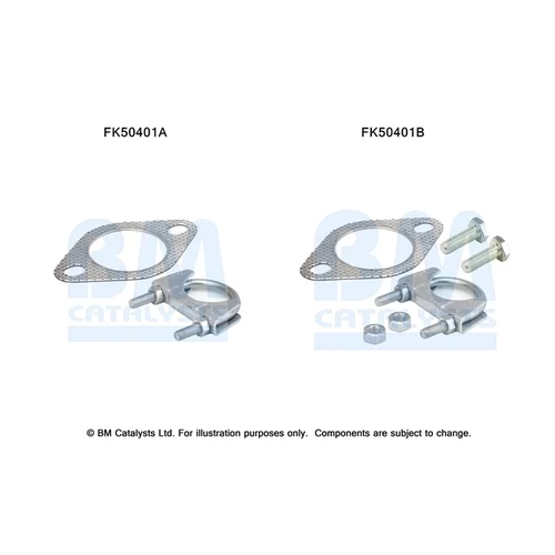 Montážna sada pre výfukovú trubku FK50401 (BM CATALYSTS)