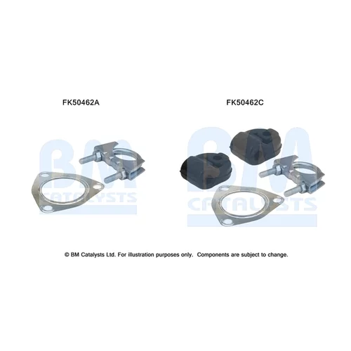 Montážna sada pre výfukovú trubku FK50462 (BM CATALYSTS)