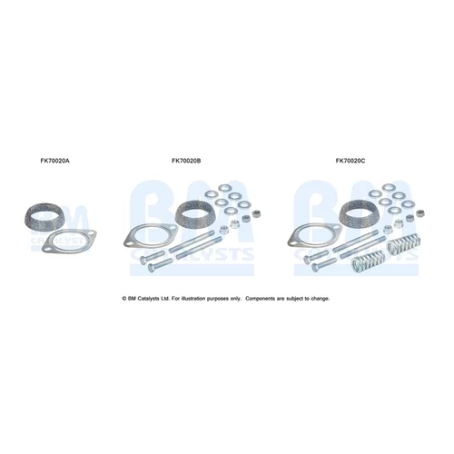 Montážna sada pre výfukovú trubku FK70020 (BM CATALYSTS)
