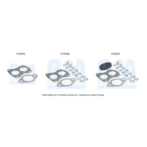 Montážna sada pre výfukovú trubku FK70035 (BM CATALYSTS)