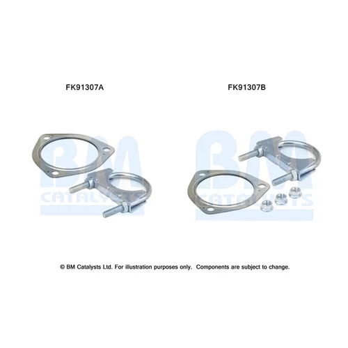 Katalyzátor - montážna sada FK91307 (BM CATALYSTS)