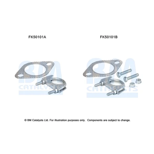 Montážna sada pre výfukovú trubku FK50101 (BM CATALYSTS)