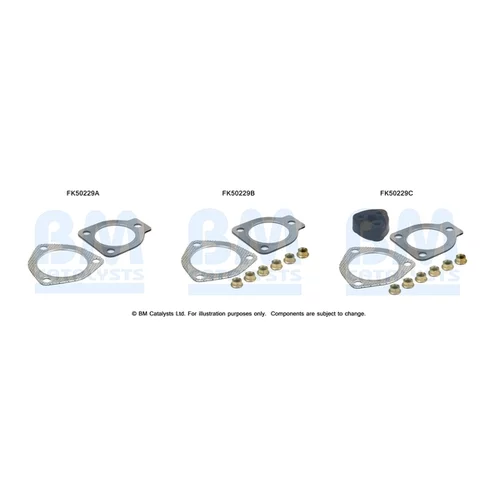 Montážna sada pre výfukovú trubku FK50229 (BM CATALYSTS)