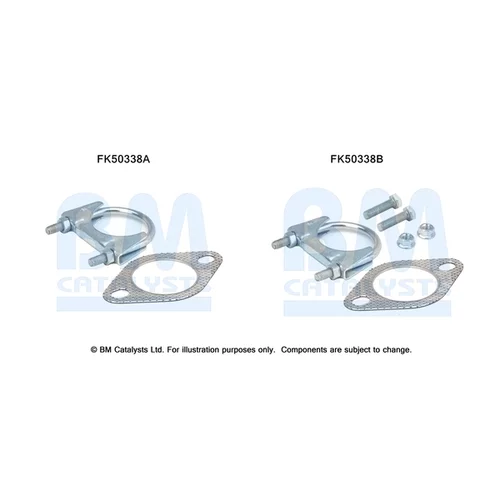 Montážna sada pre výfukovú trubku FK50338 (BM CATALYSTS)