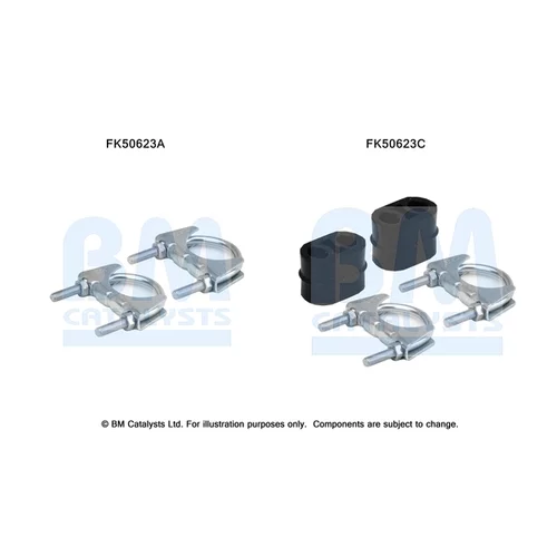 Montážna sada pre výfukovú trubku FK50623 (BM CATALYSTS)