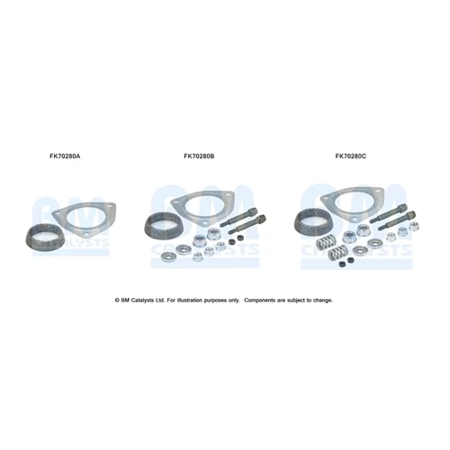 Montážna sada pre výfukovú trubku FK70280 (BM CATALYSTS)