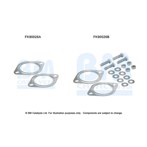 Katalyzátor - montážna sada FK90026 (BM CATALYSTS)