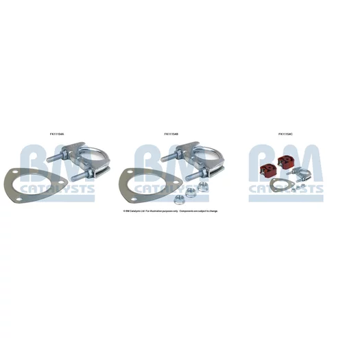 Filter pevných častíc - montážna sada FK11154 (BM CATALYSTS)