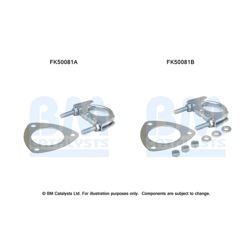 Montážna sada pre výfukovú trubku FK50081 (BM CATALYSTS)