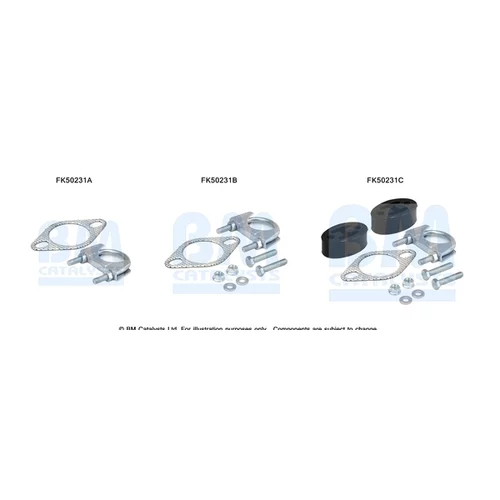 Montážna sada pre výfukovú trubku FK50231 (BM CATALYSTS)