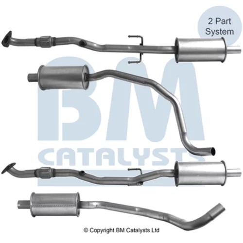 Výfukové potrubie BM CATALYSTS BM50970