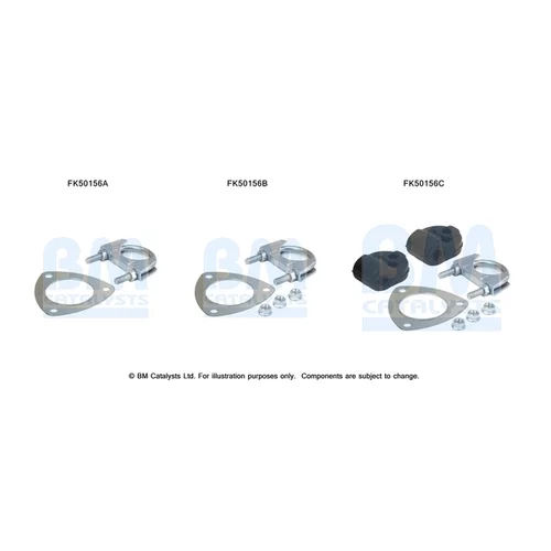 Montážna sada pre výfukovú trubku FK50156 (BM CATALYSTS)