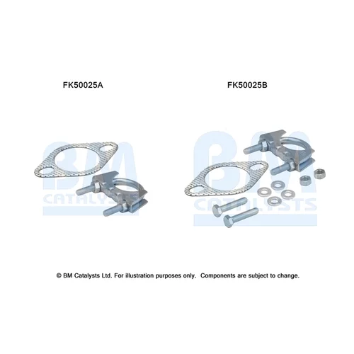 Montážna sada pre výfukovú trubku FK50025 (BM CATALYSTS)