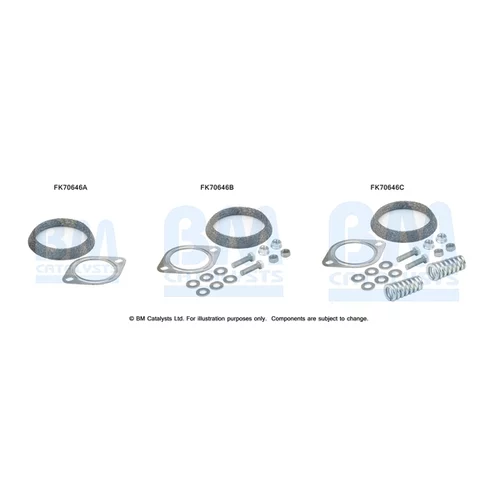 Montážna sada pre výfukovú trubku FK70646 (BM CATALYSTS)