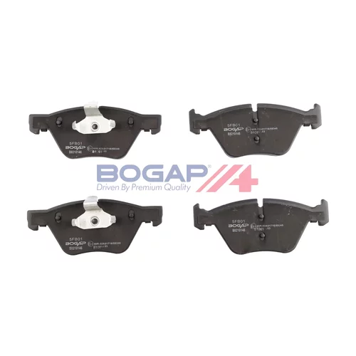 Sada brzdových platničiek kotúčovej brzdy BOGAP B8210146