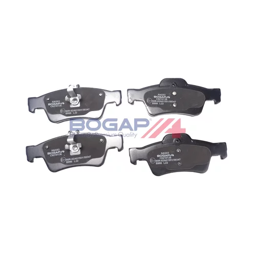 Sada brzdových platničiek kotúčovej brzdy BOGAP C8210136