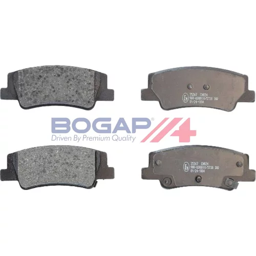Sada brzdových platničiek kotúčovej brzdy BOGAP Y8210265