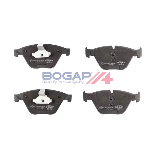 Sada brzdových platničiek kotúčovej brzdy BOGAP B8210124
