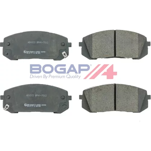 Sada brzdových platničiek kotúčovej brzdy BOGAP Y8210266