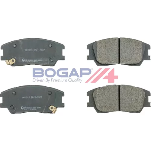 Sada brzdových platničiek kotúčovej brzdy BOGAP Y8210264