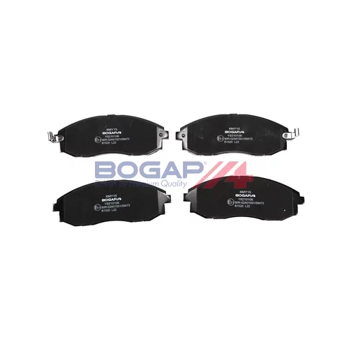 Sada brzdových platničiek kotúčovej brzdy BOGAP Y8210106