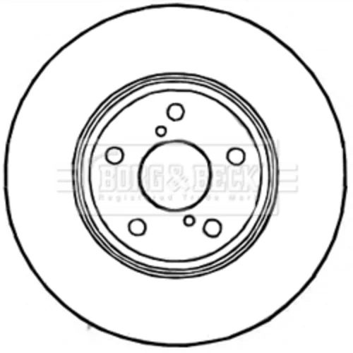 Brzdový kotúč BBD4809 (BORG & BECK) - obr. 1