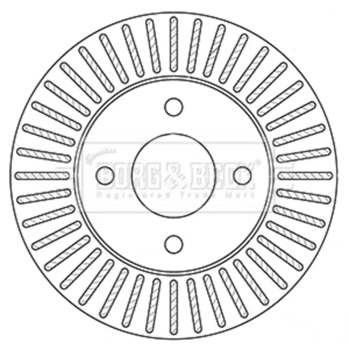 Brzdový kotúč BBD5349 (BORG & BECK) - obr. 1