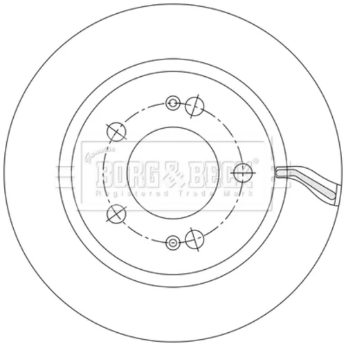Brzdový kotúč BBD5584 (BORG & BECK) - obr. 1