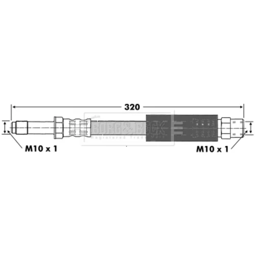 Brzdová hadica BBH6740 (BORG & BECK) - obr. 1