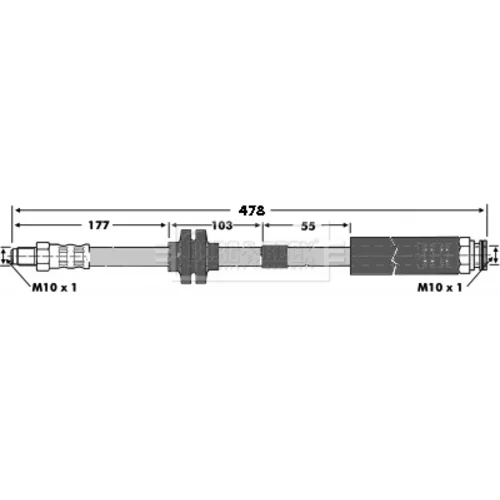 Brzdová hadica BBH6779 (BORG & BECK) - obr. 1