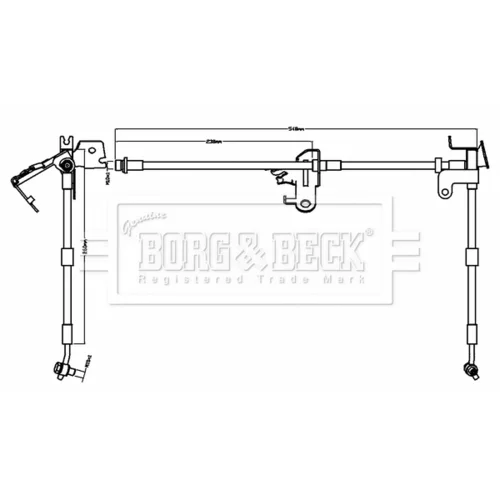 Brzdová hadica BORG & BECK BBH8740