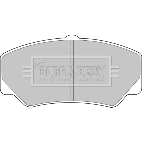 Sada brzdových platničiek kotúčovej brzdy BORG & BECK BBP1110
